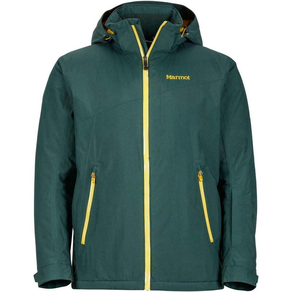 Marmot Axis Jacket Dark Spruce & Yellow RECCO